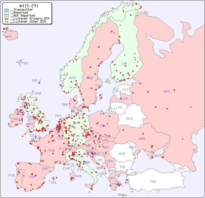 __European Reception Map for #415-291