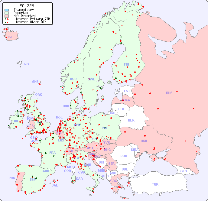 __European Reception Map for FC-326