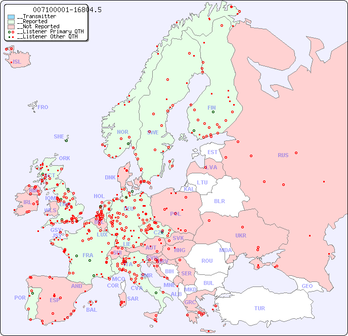 __European Reception Map for 007100001-16804.5