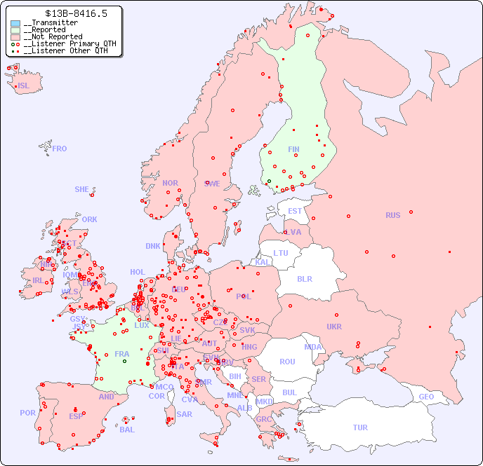 __European Reception Map for $13B-8416.5