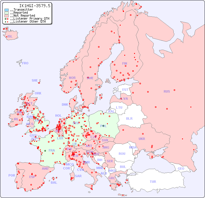 __European Reception Map for IK1HGI-3579.5