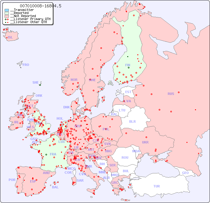 __European Reception Map for 007010008-16804.5