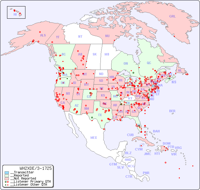 __North American Reception Map for WH2XDE/3-1725