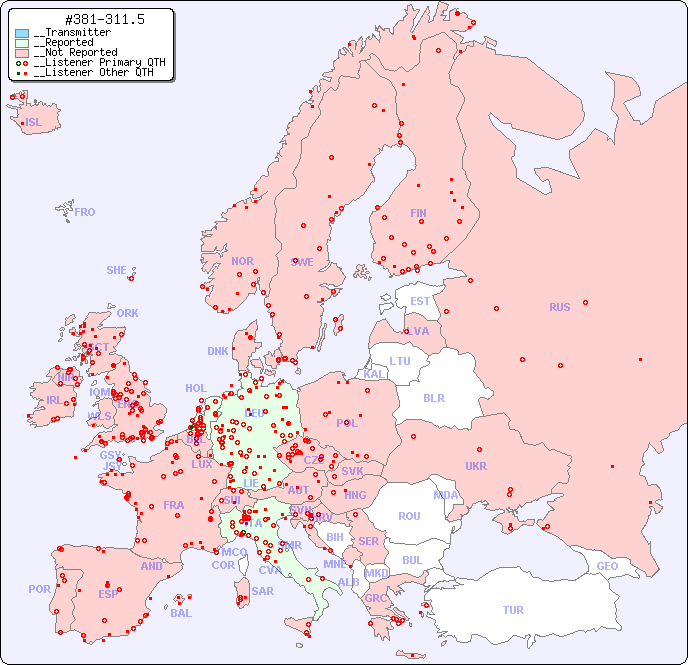 __European Reception Map for #381-311.5