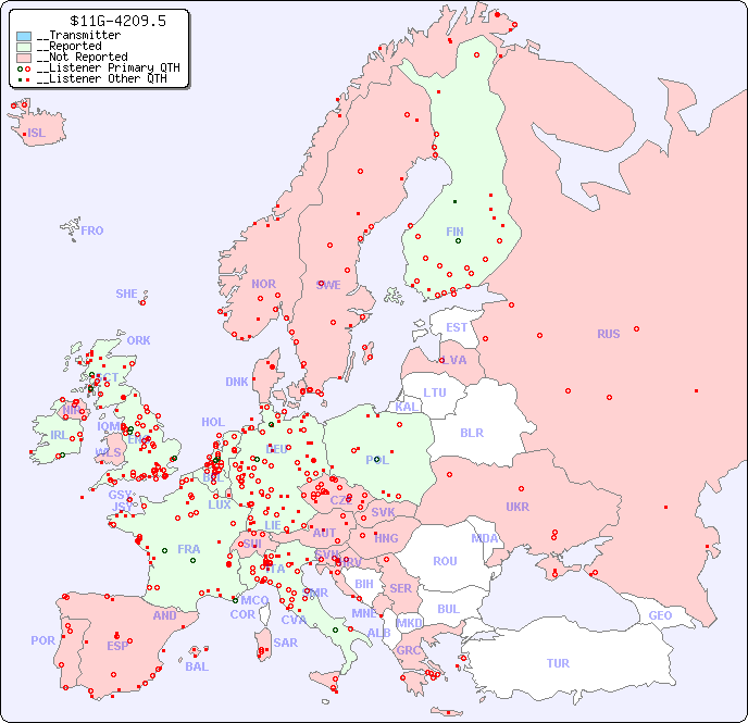 __European Reception Map for $11G-4209.5