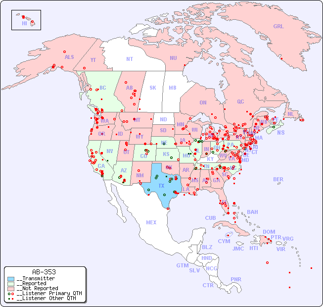 __North American Reception Map for AB-353