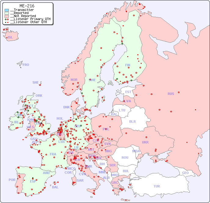__European Reception Map for ME-216