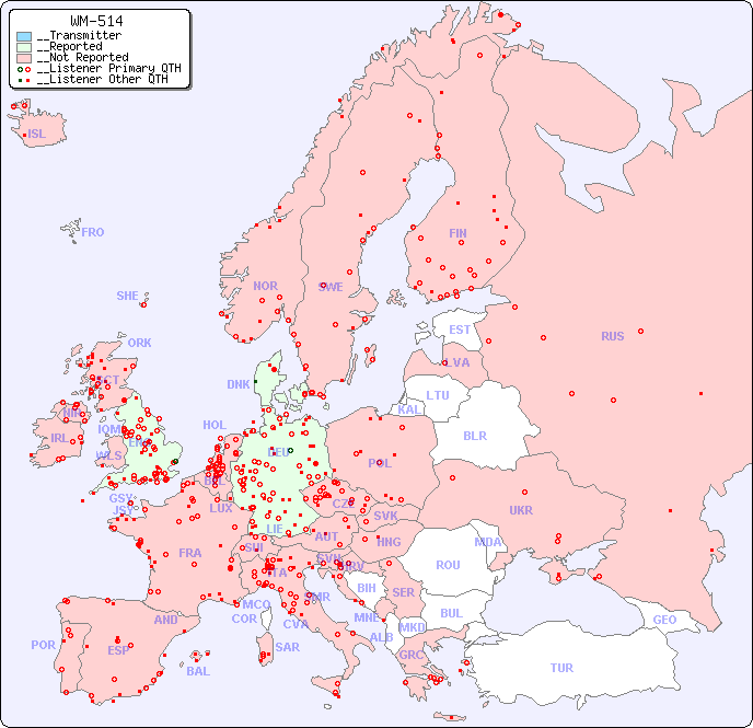 __European Reception Map for WM-514