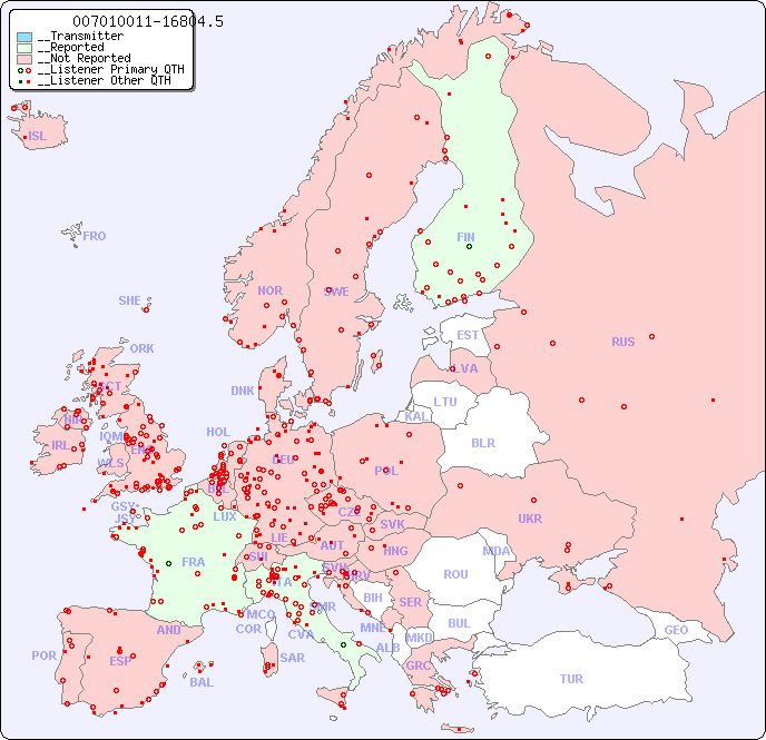 __European Reception Map for 007010011-16804.5