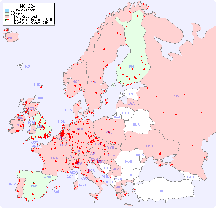 __European Reception Map for MO-224