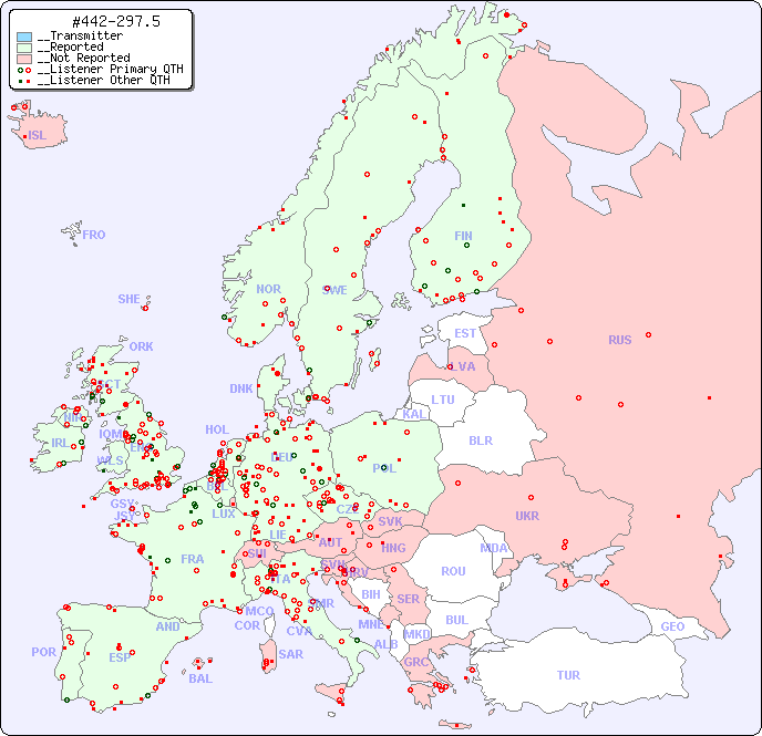 __European Reception Map for #442-297.5