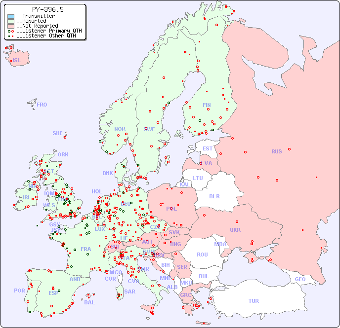 __European Reception Map for PY-396.5