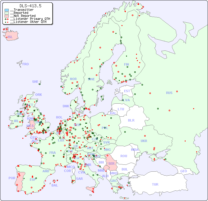 __European Reception Map for DLS-413.5