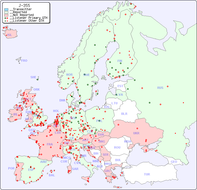 __European Reception Map for J-355