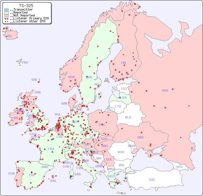 __European Reception Map for TS-325