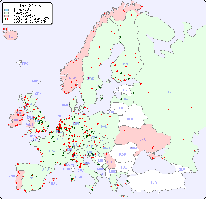 __European Reception Map for TRP-317.5