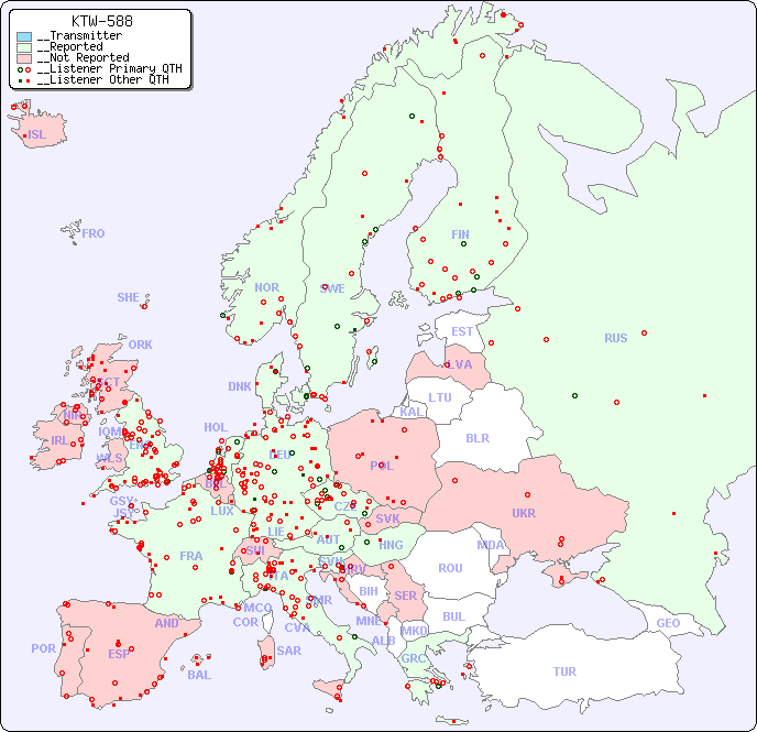 __European Reception Map for KTW-588