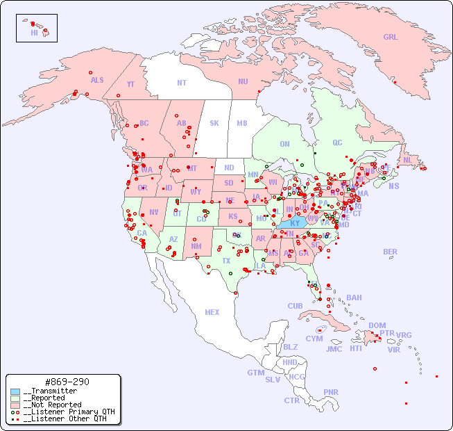 __North American Reception Map for #869-290