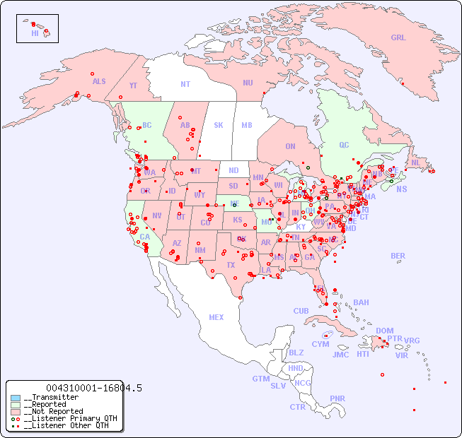 __North American Reception Map for 004310001-16804.5