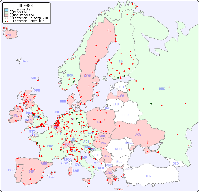 __European Reception Map for OU-988