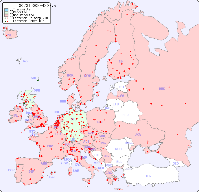 __European Reception Map for 007010008-4207.5