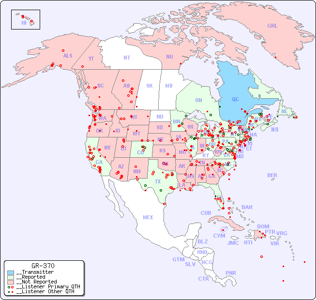__North American Reception Map for GR-370