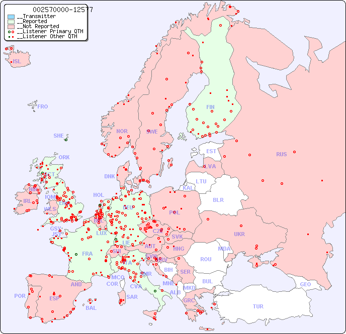 __European Reception Map for 002570000-12577