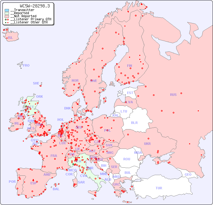 __European Reception Map for WC5W-28298.3