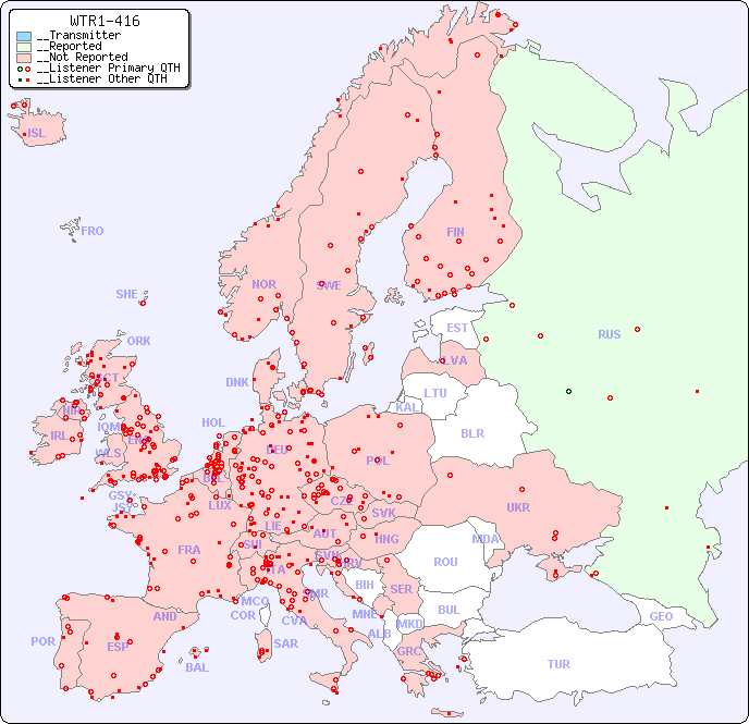 __European Reception Map for WTR1-416
