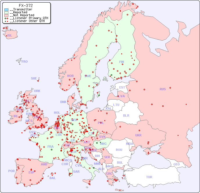 __European Reception Map for FX-372