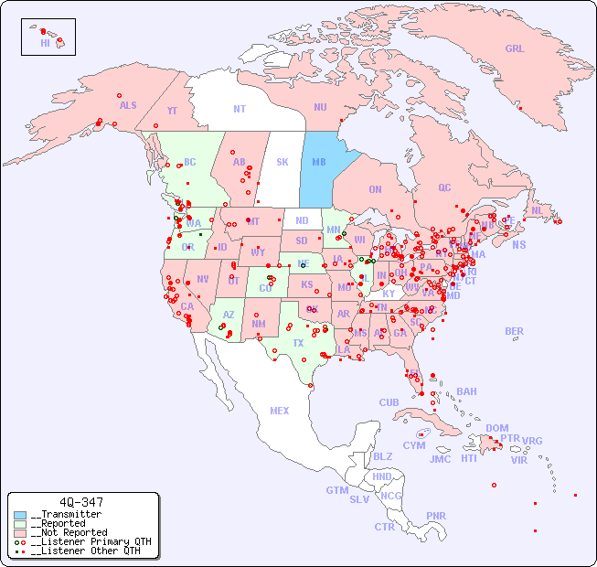 __North American Reception Map for 4Q-347